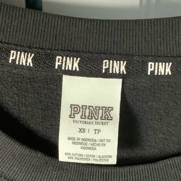 Pink Victoria Secret Sweatshirt XS With Silver Logo - Picture 3 of 5